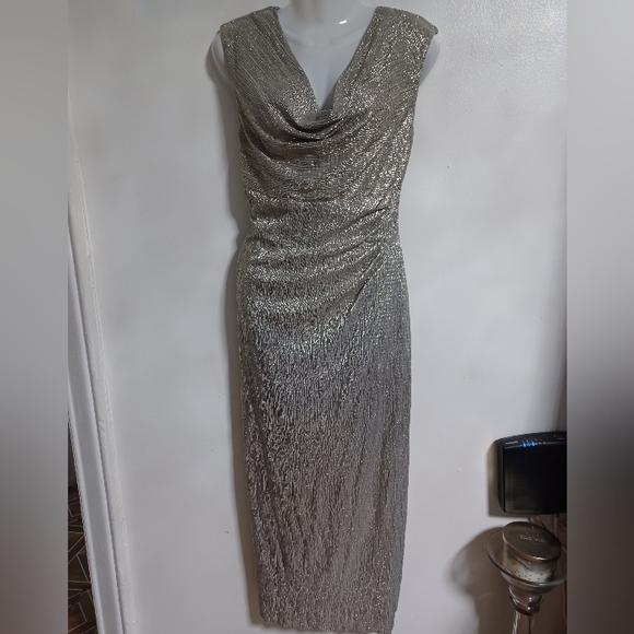 CONNECTED APPAREL Women’s Shiny Dress - Picture 4 of 9